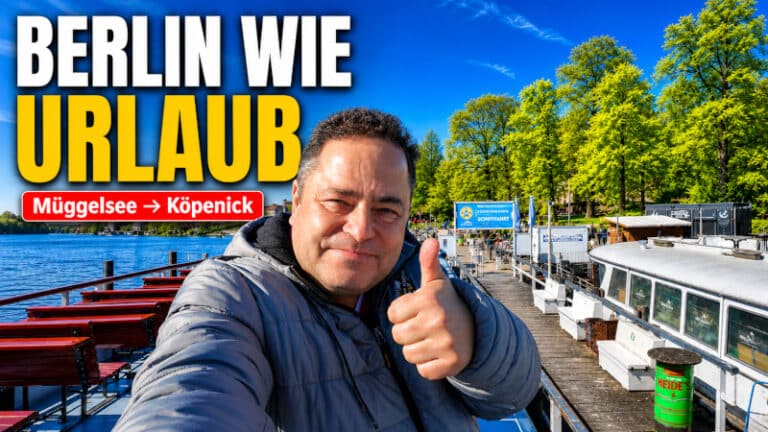 Berlin wie Urlaub: Mit dem Schiff über den Müggelsee, durch den Spreetunnel und zu Fuß bis in die Altstadt Köpenick mit Rathaus und Schloss.