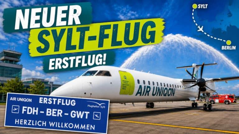 Erstflug Berlin-Sylt mit Air Uniqon